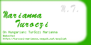 marianna turoczi business card