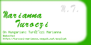 marianna turoczi business card